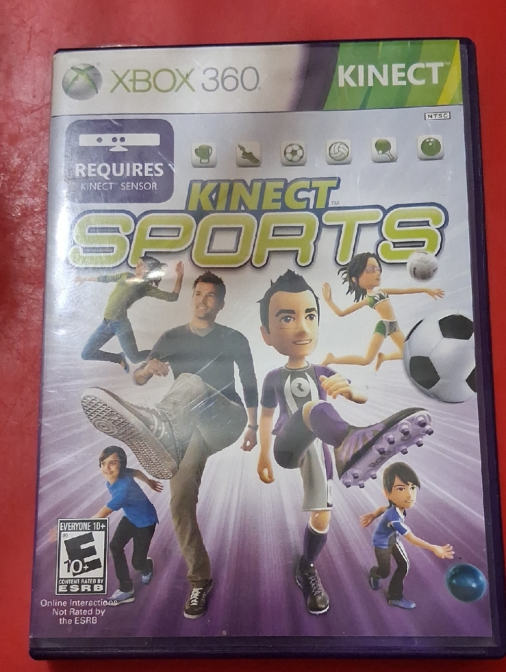 Microsoft Kinect Sports Xbox 360 — Purple & Green Cover Art